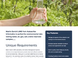 Matrix Gemini LIMS for Environmental Labs