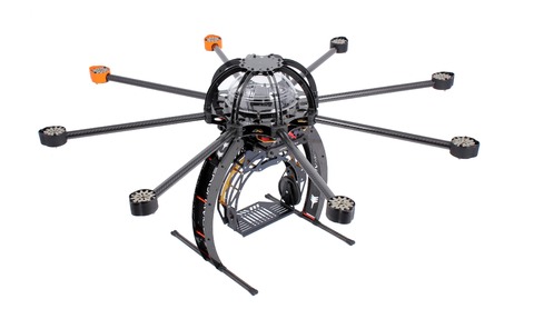 The SkyJib fittedwith Headwall Phonic's hyperspectral sensor.