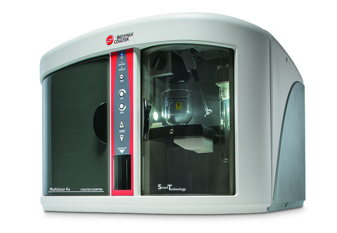 The Multisizer 4e measures cells and particles as small as 0.2 microns