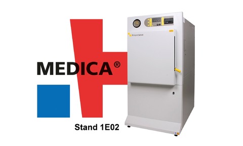Priorclave will be on stand EO2 in Hall 1 at Medica.