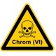 Hexavalent chromium or Cr(VI) is classified as allergenic, carcinogenic and extremely toxic